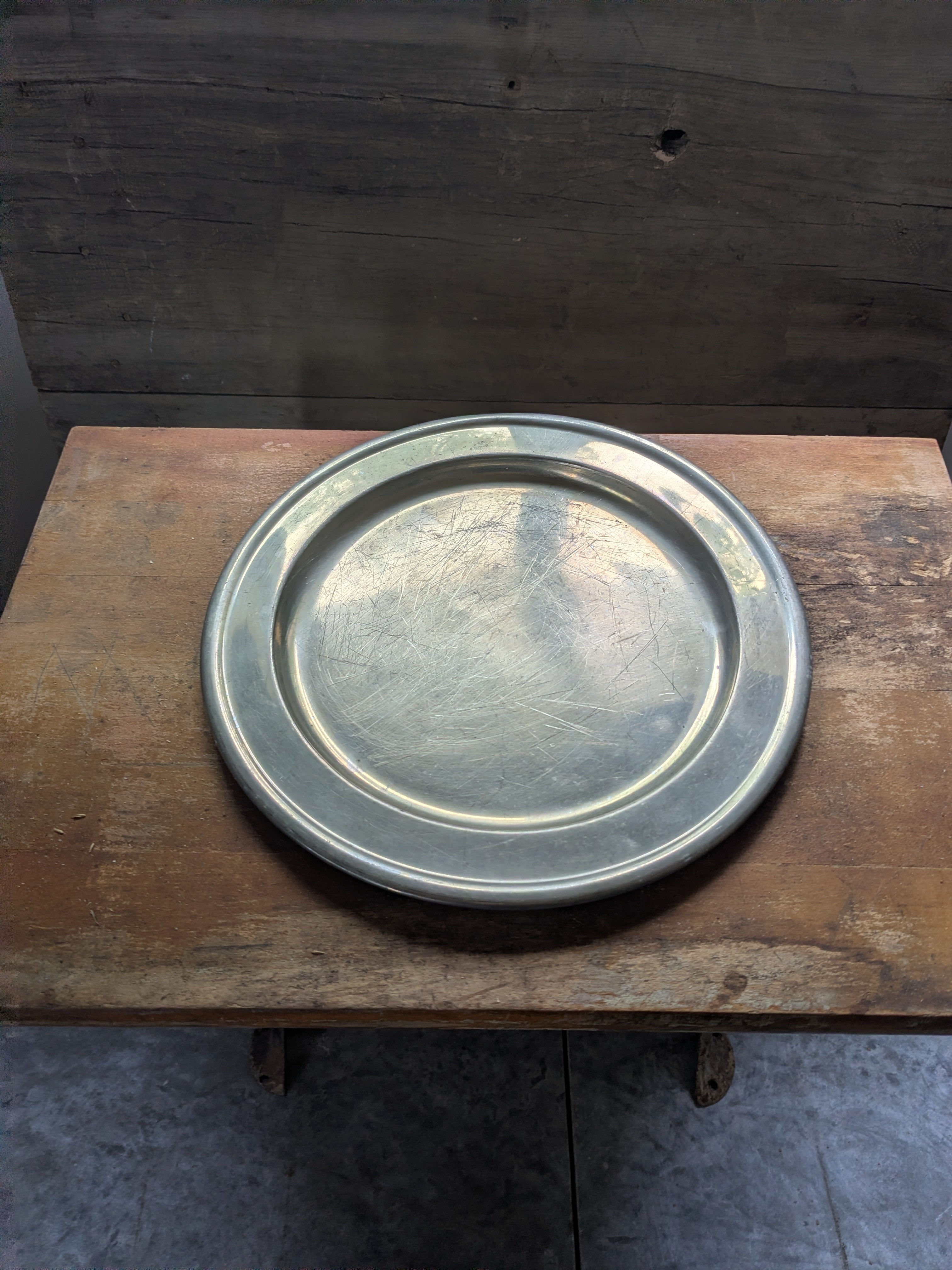 Heritage Polished Pewter Serving Tray