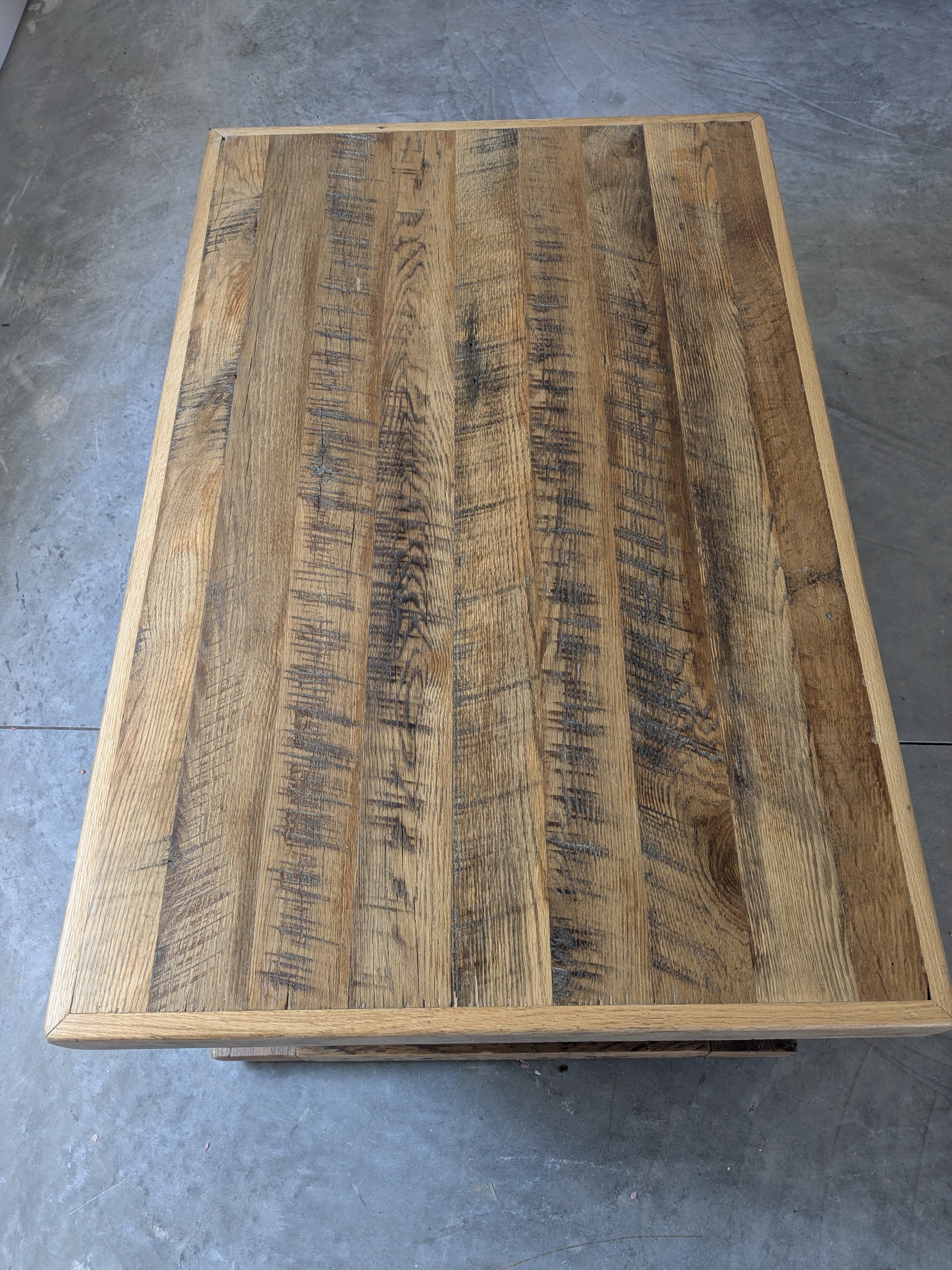 Heritage Reclaimed Coffee Table with Open Storage Base