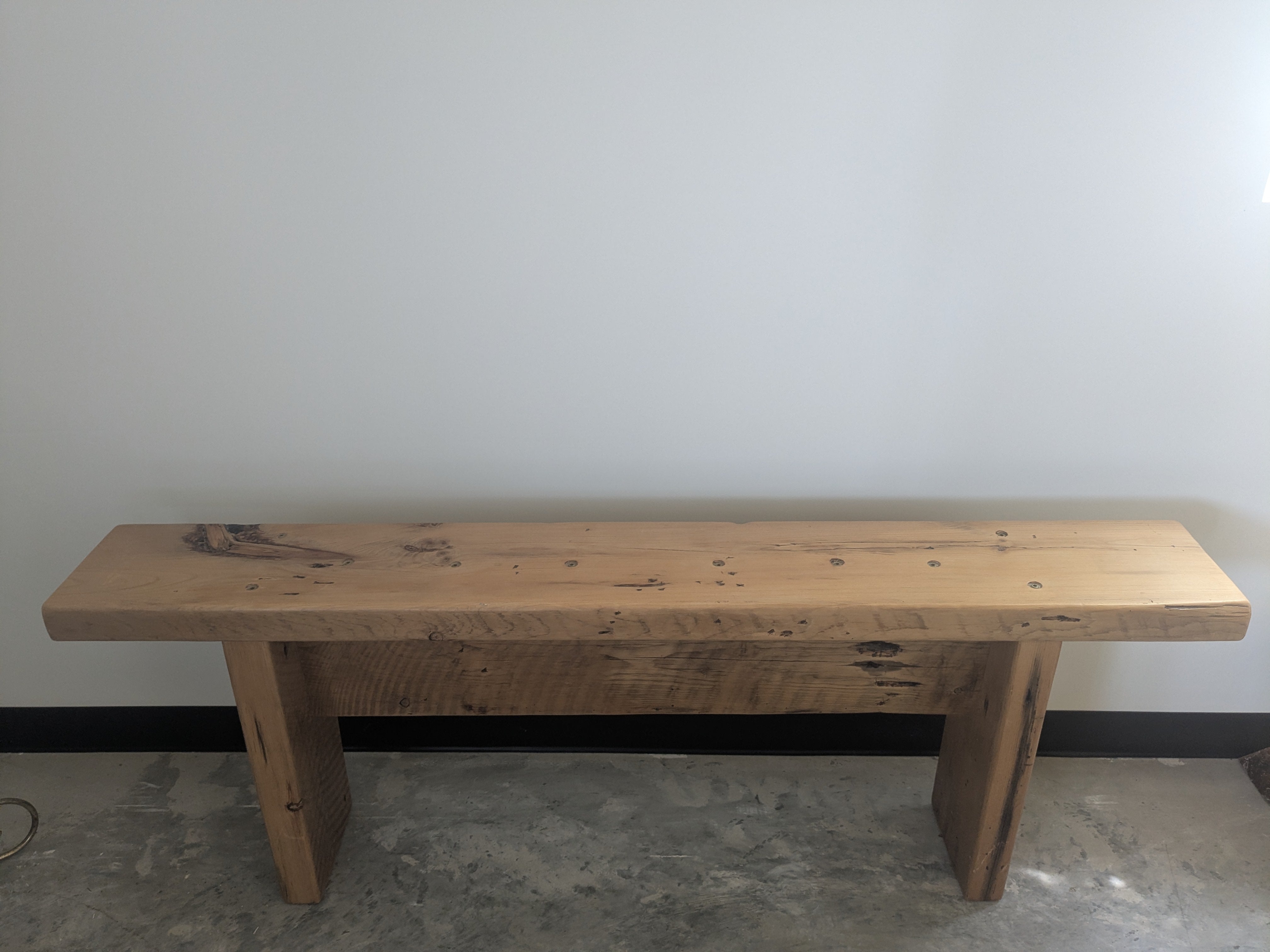 Handcrafted Reclaimed Hardwood Bench