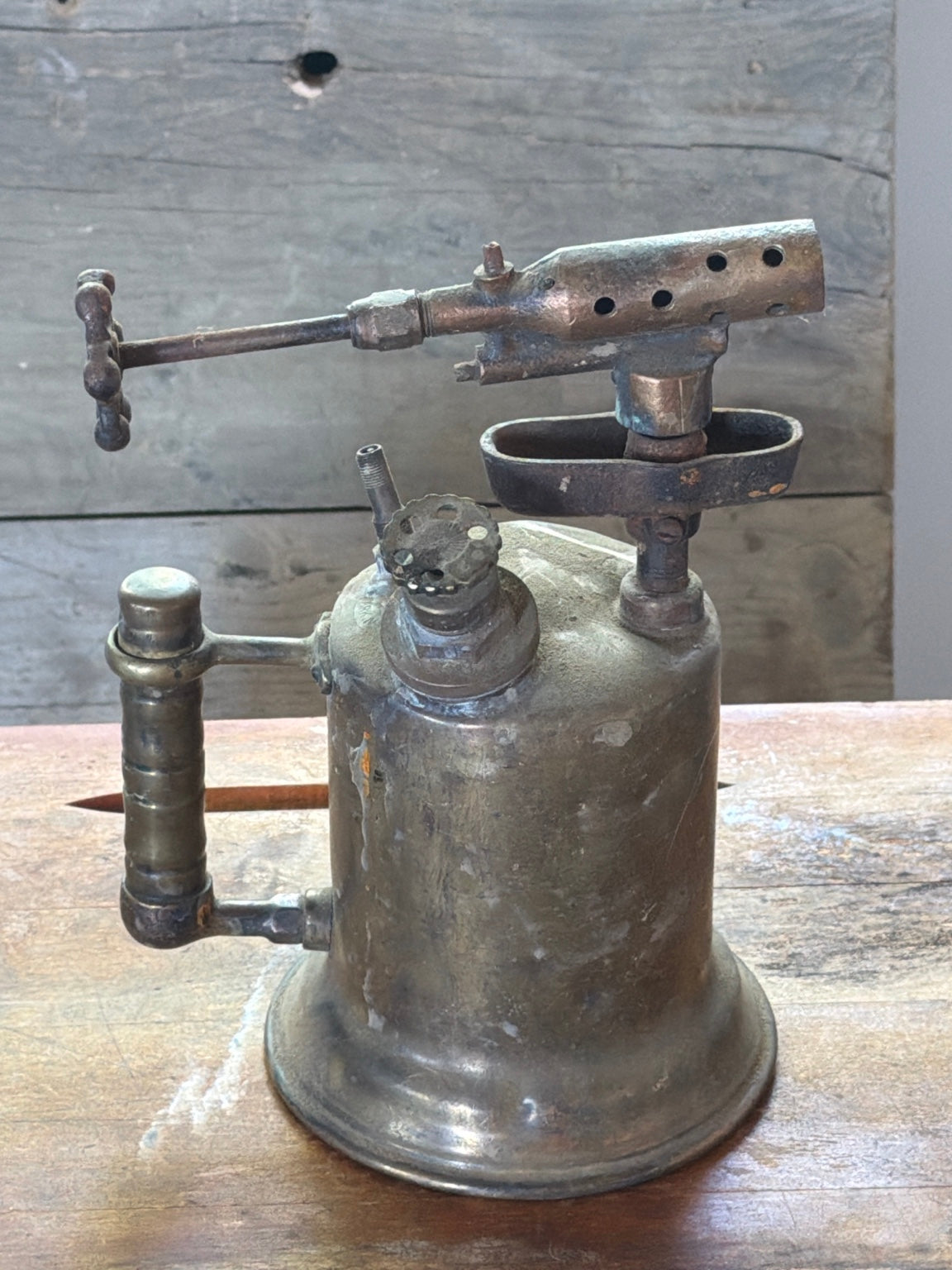 Heritage Brass Workshop Torch from Restoration Hardwood with preserved heritage character