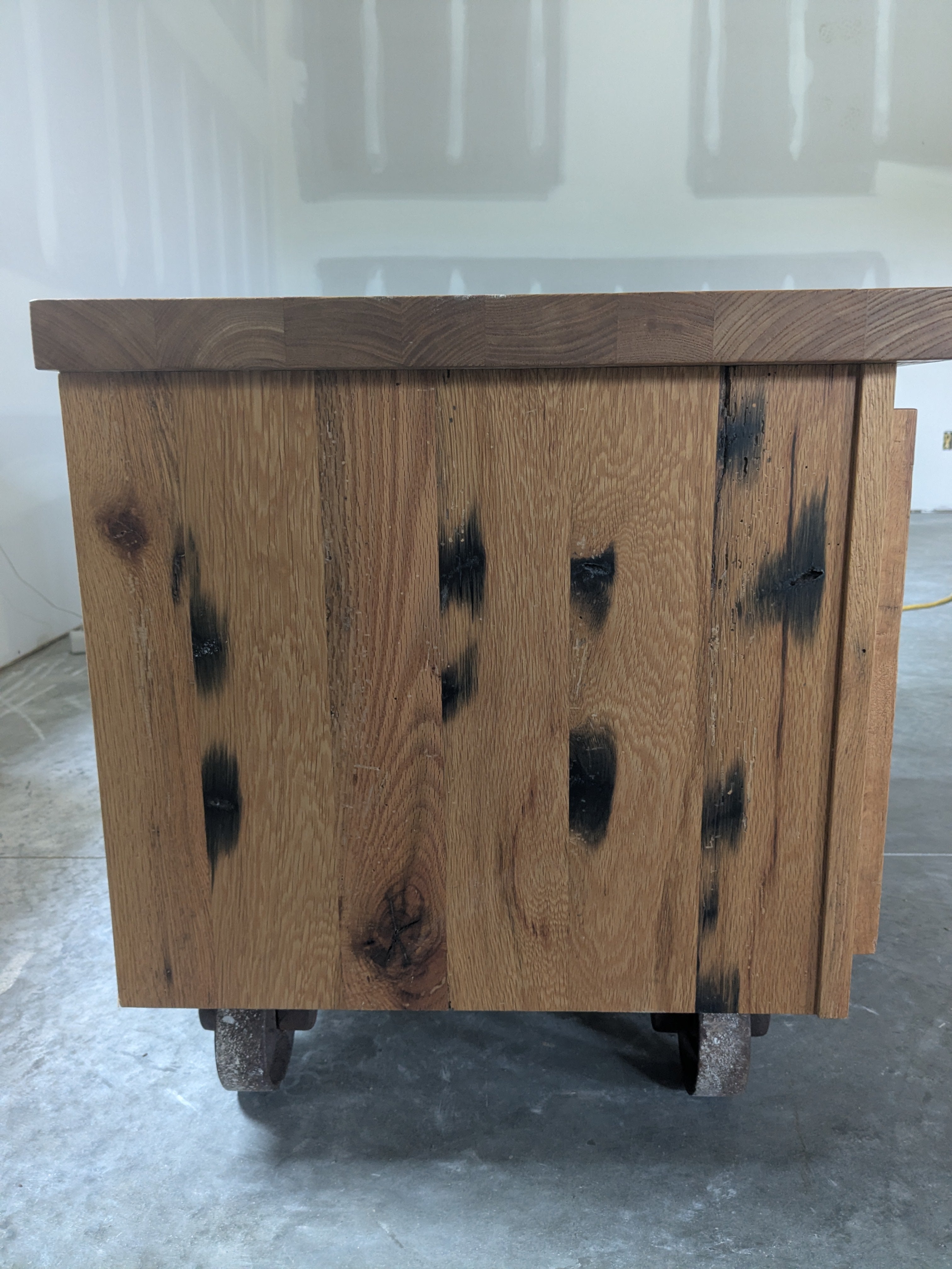 Heritage Reclaimed Oak Cart Coffee Table