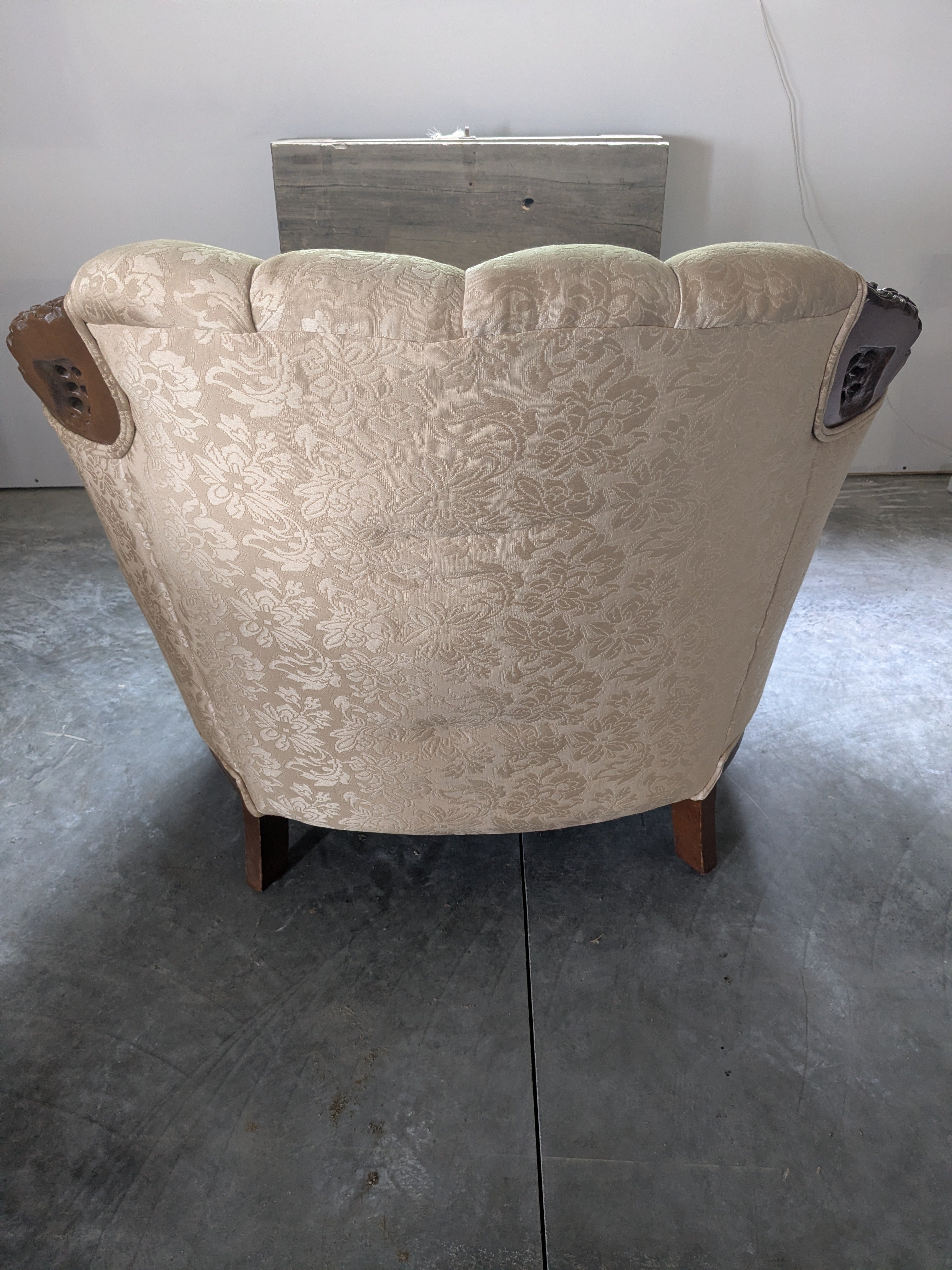 Heritage Carved Tufted Lounge Chair