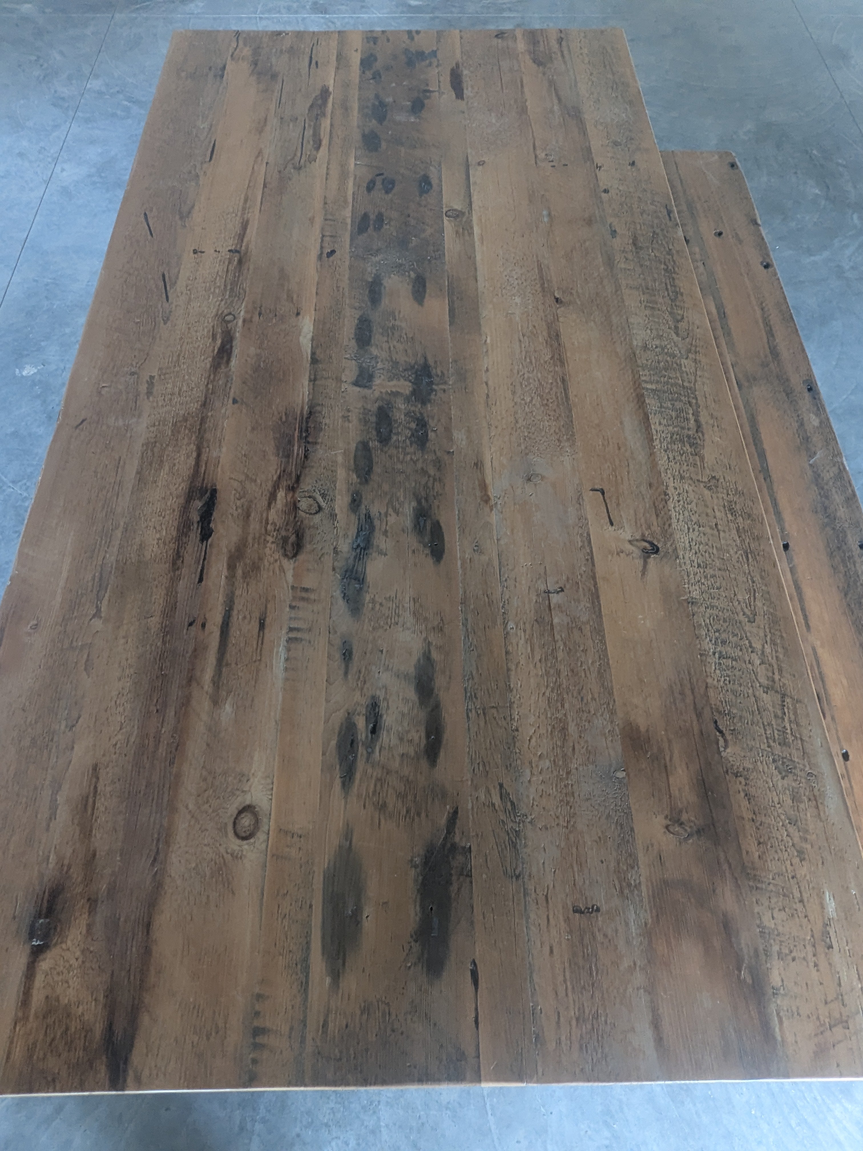 Heritage Reclaimed Dining Table & Bench Set