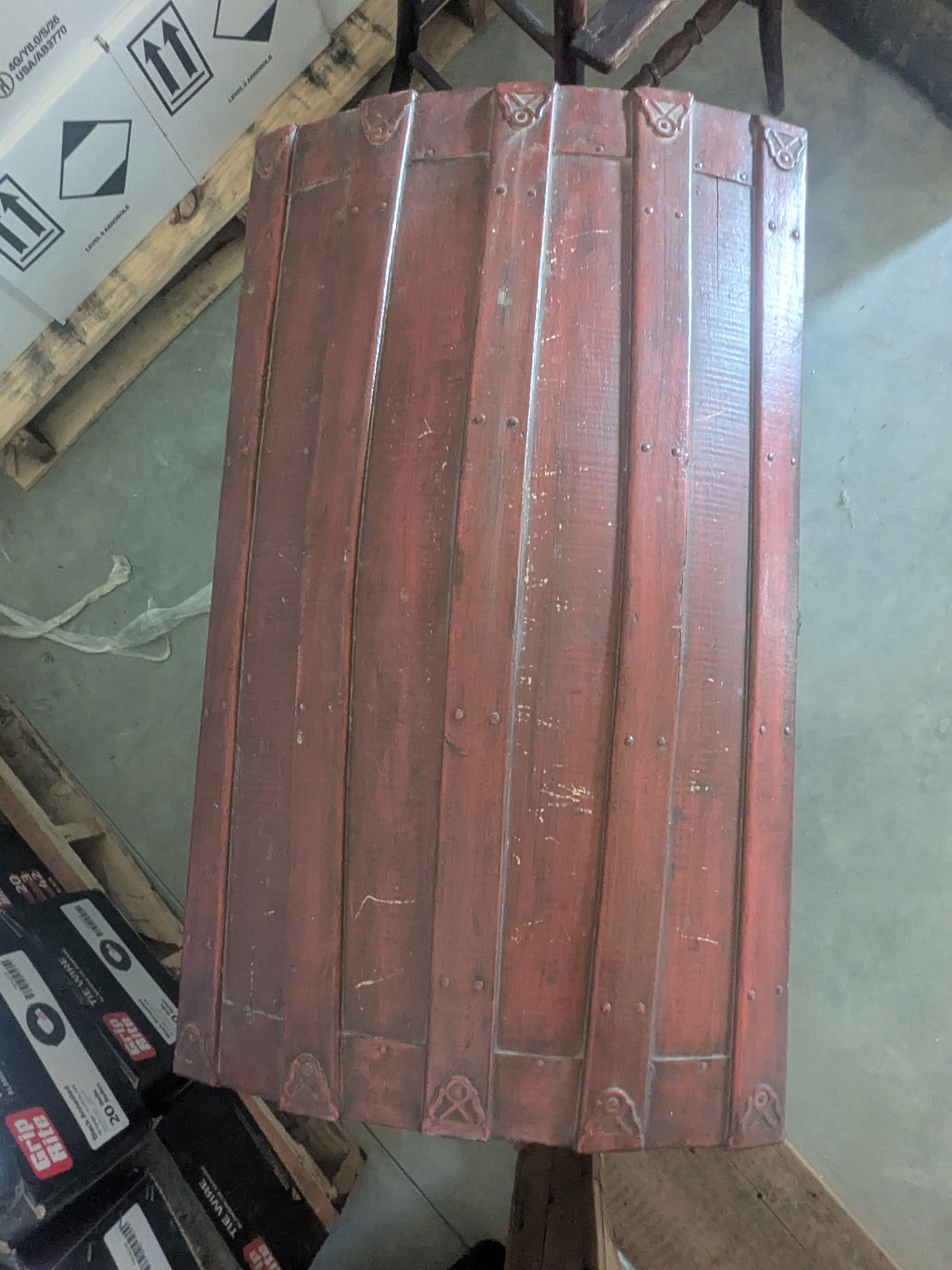 Heritage Dome-Top Painted Storage Trunk