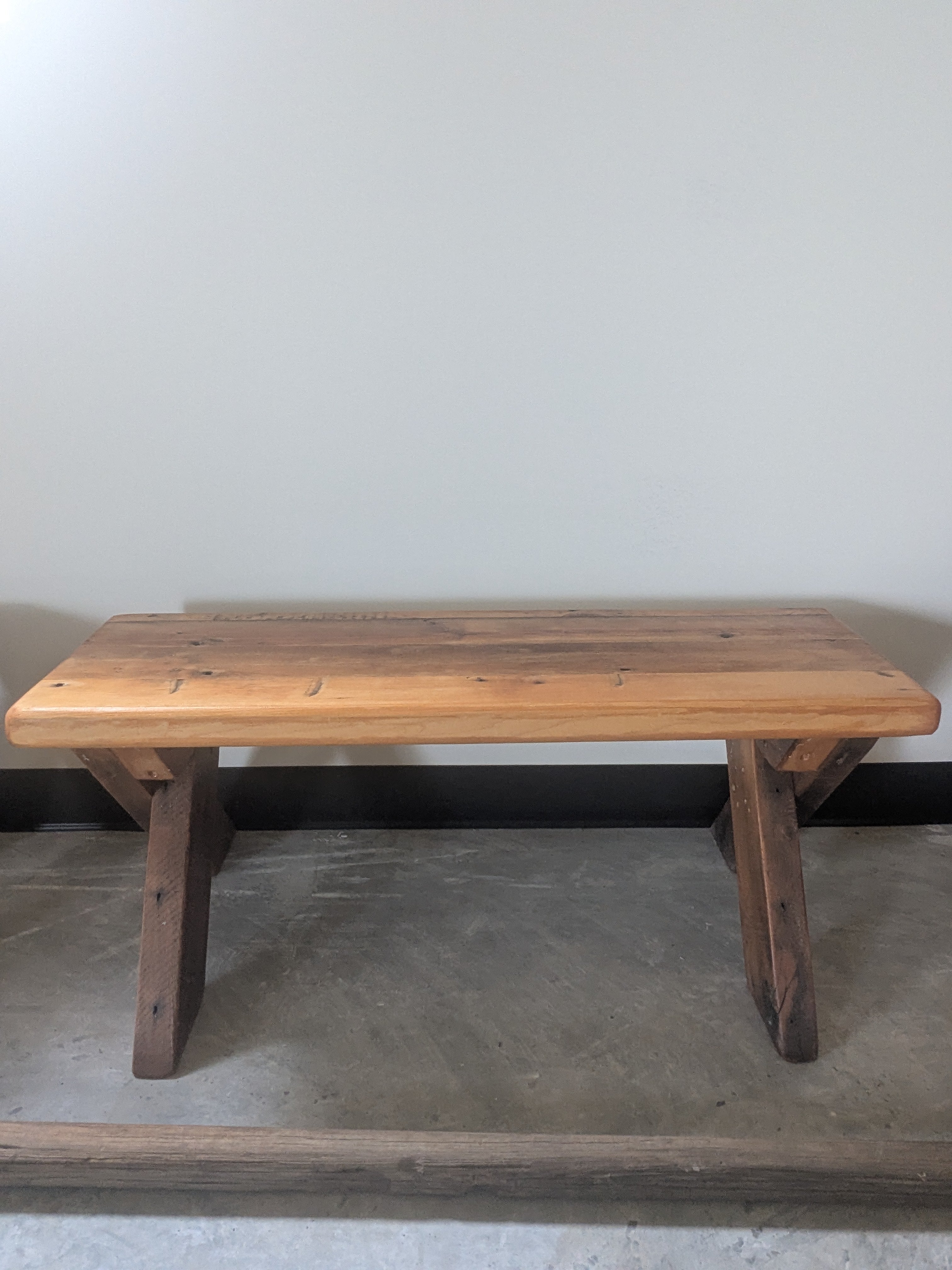 Handcrafted Reclaimed Wood Bench