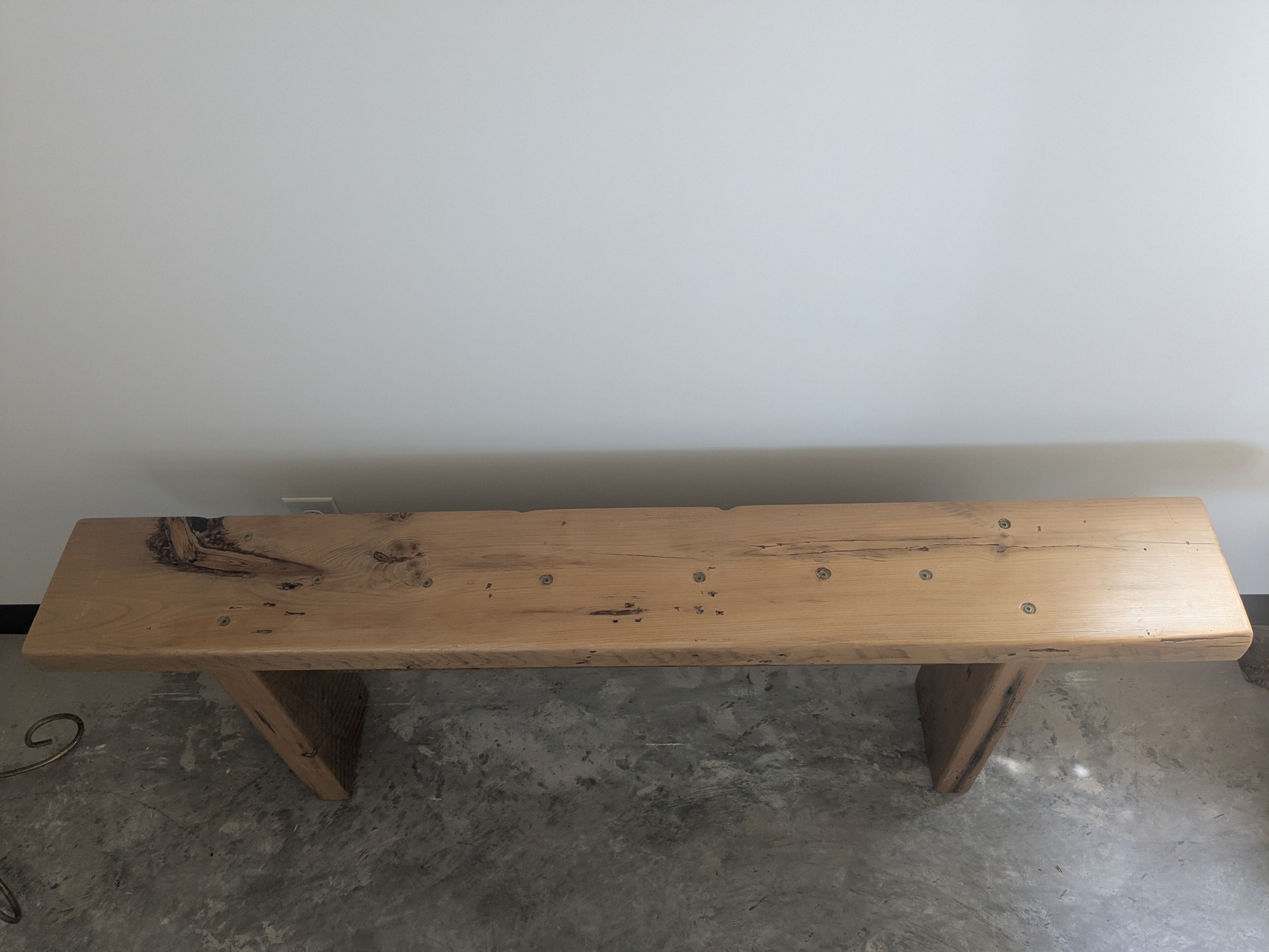 Handcrafted Reclaimed Hardwood Bench