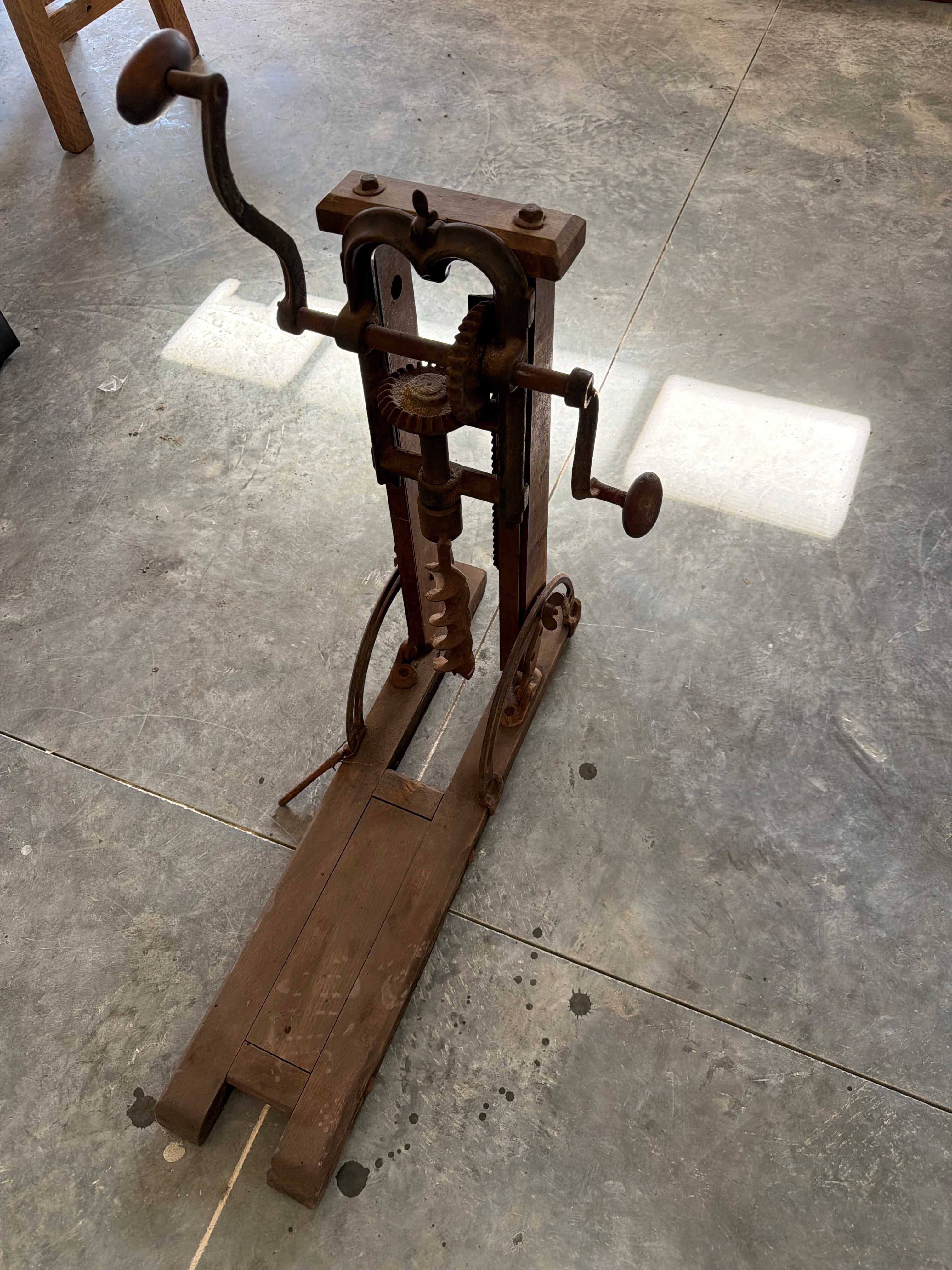 Heritage Hand-Crank Timber Auger from Restoration Hardwood with preserved heritage character