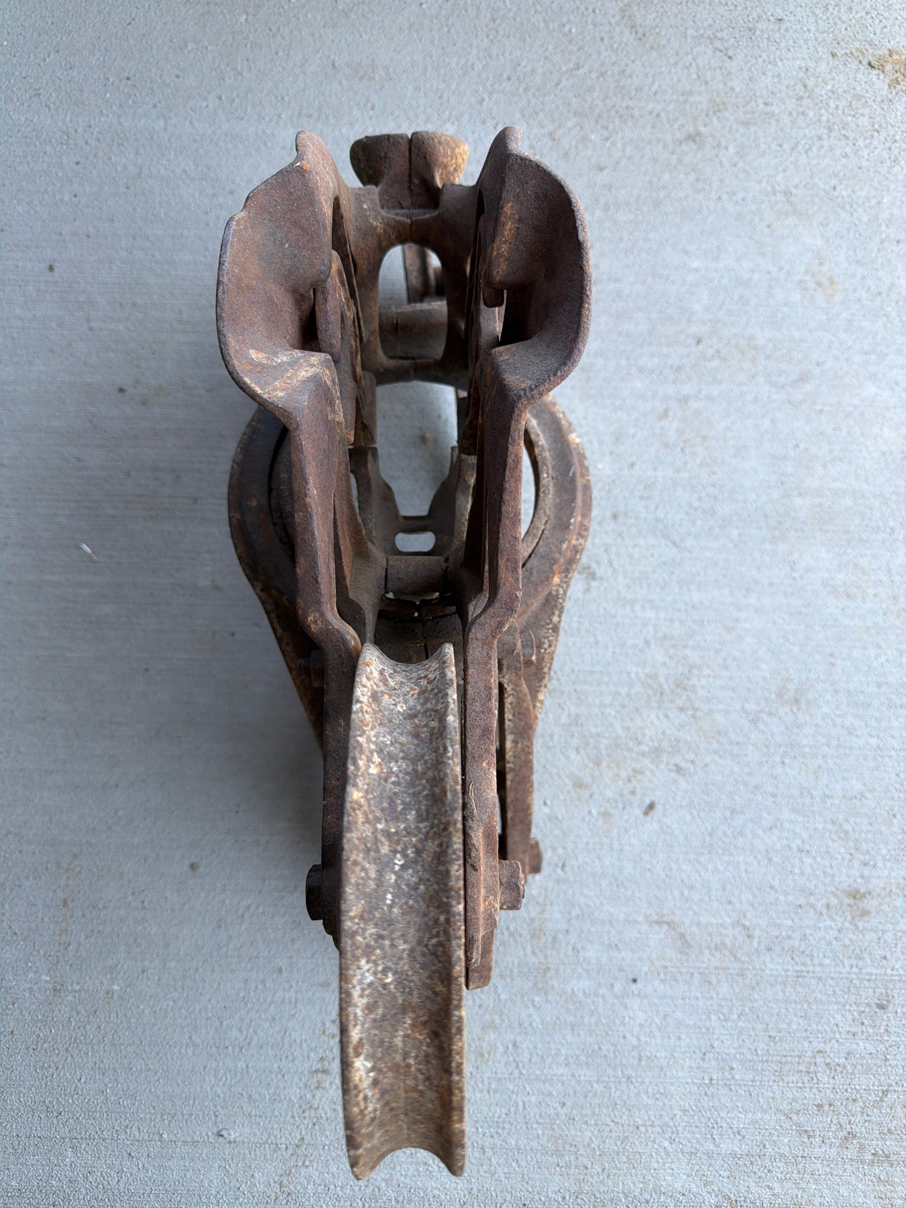 Heritage Cast Iron Hay Carrier from Restoration Hardwood with preserved heritage character