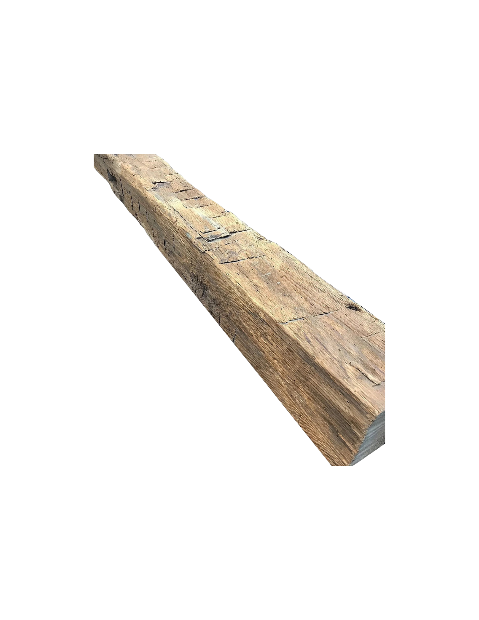 Reclaimed Hand-Hewn Beam Timber | Structural & Mantel Stock featuring reclaimed, architectural character and preserved material detail